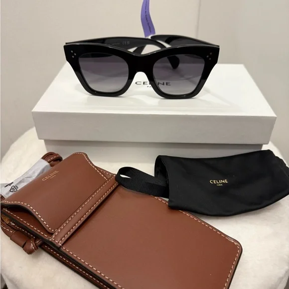 Celine Oversized Black  Sunglasses - Picture 9 of 11